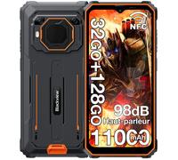 Blackview BV6200 Plus Smartphone Robuste 32Go + 128Go 11000mAh 6.56"" 16MP Téléphone portable Incassable Double SIM 4G NFC GPS Orange