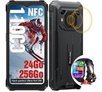 Blackview BV6200 Plus Smartphone robuste 6,56"" Android 14 256 Go 11 000 mAh Noir Double SIM NFC