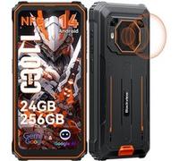 Blackview BV6200 Plus Téléphone portable Incassable 6.56 24Go+256Go Android 14 11000mAh - Orange Orange
