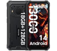 Blackview BV6200 Pro(12GB+128GB) Outdoor Handy Ohne Vertrag, Android 14 Outdoor Smartphone mit 13000mAh Akku, Helio P35 2.3Ghz Octa Core, 13MP+8MP