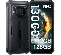 Blackview BV6200 pro Smartphone Robuste 12Go + 128Go 13000mAh 6.56'' Android 13 13MP Enceinte Smart-K Box Double SIM 4G GPS - Noir