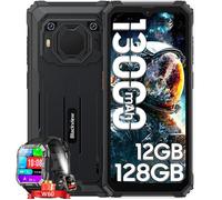 Blackview BV6200 Pro smartphone robuste 6,56"" 13000mAh - 6 Go +6 Go ext., 128 Go, Dual SIM, Noir (avec W60)