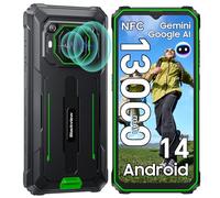 Blackview BV6200Pro 13000mAh Telephone Portable Incassable, Haut-Parleur 98DB, 18GB+128GB/2TB, Android 14 Smartphone Incassable, 6,56" FHD+ Téléphone Incassable,13MP/Dual 4G/OTG/GPS/NFC/IP68 IP69K