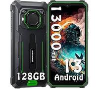 Blackview BV6200Pro Green Rugged Smartphone, téléphone portable d'extérieur avec 8 Go de RAM et 128 Go de mémoire