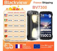 BLACKVIEW BV7300 [Pas de chargeur UE] 18 Go (6 + 12) 256 Go 15000 mAh 45 W Charge rapide 6,67" Smartphone Android 14 Orange