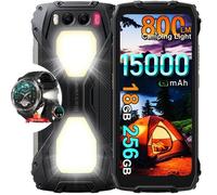 Blackview BV7300 smartphone incassable 6,67"" 256 Go 50 MP 15 000 mAh + montre W50 Pro - Noir