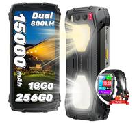 Blackview BV7300 Smartphone Robuste 6.67" 256Go 50MP 15000mAh Noir avec Smartwatch Blackview W60