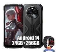Blackview Bv8100 6,5" Double Sim Android 14 (8+16)Go+256go 8800mah Noir Avec Smartwatch Blackview W60(Noir)