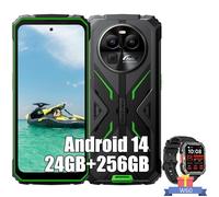 Blackview Bv8100 6,5" Double Sim Android 14 (8+16)Go+256go 8800mah Vert Avec Smartwatch Blackview W60(Noir)
