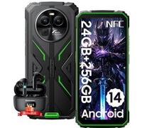 Blackview BV8100 Smartphone Incassable 6,5 Android 14 (8+16)Go+256Go 50MP 8800mAh Vert avec Écouteurs Bluetooth Airbuds8 Vert