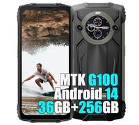 Blackview BV8200 4G Téléphone Portable Incassable 2025, 36Go+256Go/2TB, Double Écran 6.5" FDH+, Android 14 Téléphone Débloqué, 8800mAh Smartphone Incassable Etanche, NFC,OTG,GPS,2 Ans Garantie, Noir