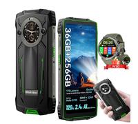Blackview BV8200 Smartphone Incassable Double écran 6.5" 256 Go 8800mAh Vert avec Smartwatch Blackview W50