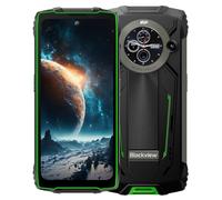 Blackview BV8200 Smartphone Incassable, Lampe Torche 170 Lumens, Double Écran, Helio G100 36GB+256GB, 6,5'' 120Hz 2.4K FHD+, Caméra AI 50MP, IP68 IP69K Android 14 Téléphone Étanche, GPS NFC Vert