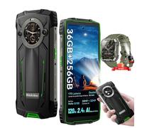 Blackview BV8200 Smartphone Incassable Double écran 6.5" 256 Go 50MP 8800mAh Vert avec Smartwatch Blackview W50