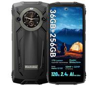 Blackview BV8200 Téléphone mobile robuste pour l'extérieur 36GB+ 256GB,6.5" FHD+1.3'' double écran, 8800mAh, 50MP, Helio G100, NFC, IP68, 170 Lumen