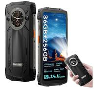 Smartphone Blackview BV8200 36 Go RAM 256 Go ROM Android 14 Téléphone robuste noir