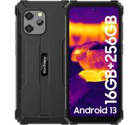 Blackview BV8900 Black Rugged Octa Core Smartphone, téléphone portable d'extérieur avec 8 Go de RAM et 256 Go de stockage