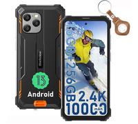 Blackview BV8900 Pro Téléphone Portable Incassable Android 13 6,5" 16Go+256Go Caméra 64MP 10000mAh IP68 NFC Avec UWB - Orange