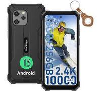 Blackview BV8900 Pro Téléphone Portable Incassable Android 13 6,5"" 16Go+256Go Caméra 64MP 10000mAh IP68 NFC Avec UWB - Noir
