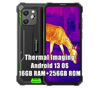 Blackview BV8900 Smartphone Portable Incassable 2023, 16Go+256Go Android 13 Téléphone Débloqué 4G, 64MP + Caméra Thermique, 10000mAh Charge 33W, 6.5" FDH+ Smartphone Incassable Etanche, GPS/NFC, Vert