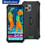 Blackview BV8900 Téléphone Portable Incassable Android 13 6,5 2,4K 16Go+256Go Caméra 64MP FLIR Amélioré 10380mAh NFC GPS - Vert Vert G