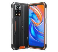 Blackview BV9200 Smartphone Incassable, 6.6'' 120Hz 2.4K Display, 50MP Caméra, 8Go+256Go, 3 Emplacements pour Cartes, LED Notification, IP68 Android 12 Etanche Téléphone, NFC Charge sans Fil Orange