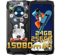 Blackview BV9300 Pro 24Go+256Go Telephone Portable Incassable, Double Écran 6.7" FDH+, MTK G99 Téléphone Débloqué 4G, 15080mAh Smartphone Incassable Etanche IP68, NFC,OTG,GPS,FM