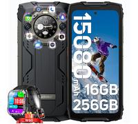 Blackview BV9300 Pro Smartphone Incassable 6.7"" 16Go+256Go 15080mAh 33W 64MP NFC Noir avec Smartwatch Blackview W60