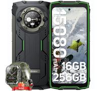 Blackview BV9300 Pro Smartphone Incassable 6.7"" 16Go+256Go 15080mAh 33W 64MP NFC Vert avec Smartwatch Blackview W60