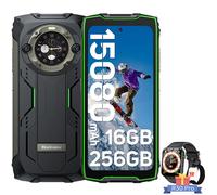 Blackview BV9300 Pro Smartphone Incassable Double Écran 6.7" 16Go+256Go 64MP Vert avec Blackview R30Pro(Noir)