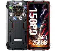 Blackview BV9300 Pro Smartphone Robuste 24Go + 256Go 15080mAh 6.7"" 50MP Téléphone Portable Incassable NFC GPS - Orange