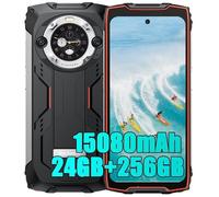 Blackview BV9300 Pro Téléphone Portable Incassable 24Go+256Go MTK G99 Android 13 15080mAh 33W 64MP+32MP 6.7"" NFC Etanche - Orange