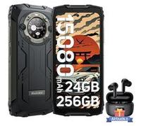 BV9300 Pro Téléphone Portable Incassable 6.7 24Go+256Go 15080mAh Noir avec Ecouteurs Bluetooth Blackview Airbuds 8(Noir)