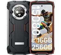 Blackview BV9300 Pro Téléphone Portable Incassable Double Écran Android 13 16Go+256Go 15080mAh/33W 6.7 120Hz 64MP+32MP NFC - Orange Orange G
