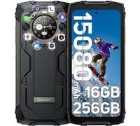 Blackview BV9300 Pro Téléphone Portable Incassable Double Écran Android 13 16Go+256Go 15080mAh/33W 6.7 120Hz 64MP+32MP NFC - Noir Noir G
