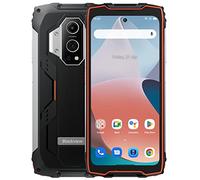 Blackview BV9300 Smartphone Incassable(Lampe de Poche 100LM), Batterie 15080mAh, Helio G99 21GB+256GB, 6.7'' 120Hz 2.3K Ecran, Caméra 50MP+32MP, Téléphone Débloqué Etanche IP68 Android 12, NFC Orange