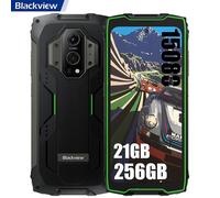 Blackview BV9300 Téléphone Portable Incassable Android 12 12Go+256Go 15080mAh 50MP Mesure Laser Mobile - Vert(Measuring Version)