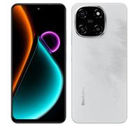 Blackview Color 6 AI Smartphone débloqué, 24Go+256Go, 50MP+13MP, 6,67" HD+ Écran, 3 Emplacements pour Cartes, Téléphone Android 15, Charge Rapide 18W, Haut-Parleur Smart-K Box, Doke AI Apps, Blanc