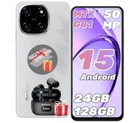 Blackview Color 6 Smartphone 24(8+16) Go+128Go/2TB, Octa-Core, 6.67" 90Hz, 50MP+13MP, Telephone Portable Pas Cher Android 15 5000 mAh 18W, Téléphone Double SIM/OTG/Fingerprint/Prise Casque 3,5 mm