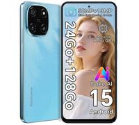 Blackview COLOR 6 Téléphone Portable 24Go+128Go/2To 6.67"" 50MP+13MP 5000mAh Android 15 Smartphone,Dual SIM 4G,GPS - Bleu
