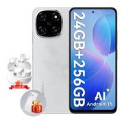 Blackview COLOR 6 - Smartphone 6,67'' IPS, 256 Go (+2 To), 8 Go (+16 Go), 50 MP, 5000 mAh, Android 15, blanc + AirBuds20