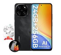 Blackview COLOR 6 - Smartphone 6,67'' IPS, 8Go (+16Go ext.) /256Go (+2To), 50MP, 5000mAh, Android 15, Dual SIM, Noir + AirBuds20