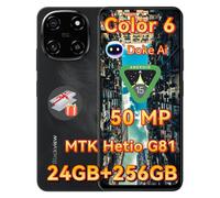 Blackview Color 6 téléphone portable 24GB+256GB/2TBTF, Octa Core,Super PD 50MP Doke AI album photo,Android 15 smartphone sans contrat, 6.67",5000mAh,18W,Dual SIM
