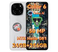 Blackview Color 6 téléphone portable 24GB+256GB/2TBTF, Octa Core,Super PD 50MP Doke AI album photo,Android 15 smartphone sans contrat, 6.67",5000mAh,18W,Dual SIM