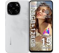 Blackview COLOR 6 Téléphone Portable Débloqué 24Go+128Go/2To 6.67" 50MP+13MP 5000mAh Android 15,Dual SIM 4G,GPS - Blanc