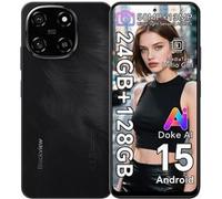 Blackview COLOR 6 Téléphone Portable Débloqué 24Go+128Go/2To 6.67" 50MP+13MP 5000mAh Android 15,Dual SIM 4G,GPS - Noir