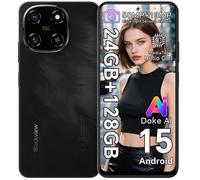 Blackview COLOR 6 Téléphone Portable Débloqué 24Go+128Go/2To 6.67" 50MP+13MP 5000mAh Android 15,Dual SIM 4G,GPS - Noir