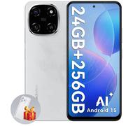 Blackview COLOR 6 Téléphone Portable Débloqué 24Go+256Go/2To 6.67" 50MP+13MP 5000mAh Android 15,Dual SIM 4G,GPS - Blanc