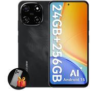 Blackview COLOR 6 Téléphone Portable Débloqué 24Go+256Go/2To 6.67" 50MP+13MP 5000mAh Android 15,Dual SIM 4G,GPS - Noir