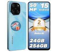 Blackview Color 6 Telephone Portable Pas Cher 24Go+256Go Android 15 Smartphone, 50+13MP, MTK G81 Core, 6.67" 90Hz, 5000mAh Téléphone Portable Double SIM/Fingerprin/Face ID/GPS/OTG
